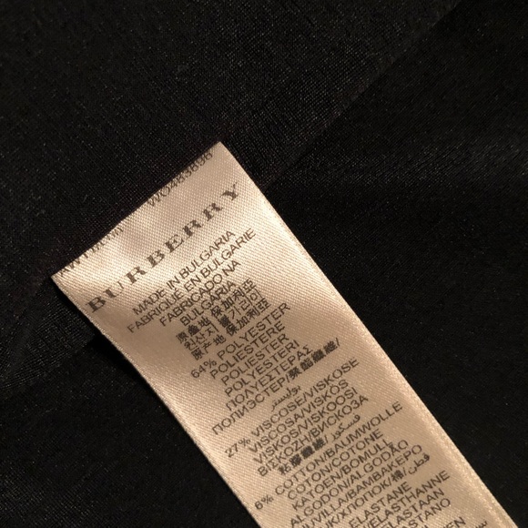Burberry London (like new) Dark grey & black dress, fits more like a size 2 ) - Picture 14 of 16